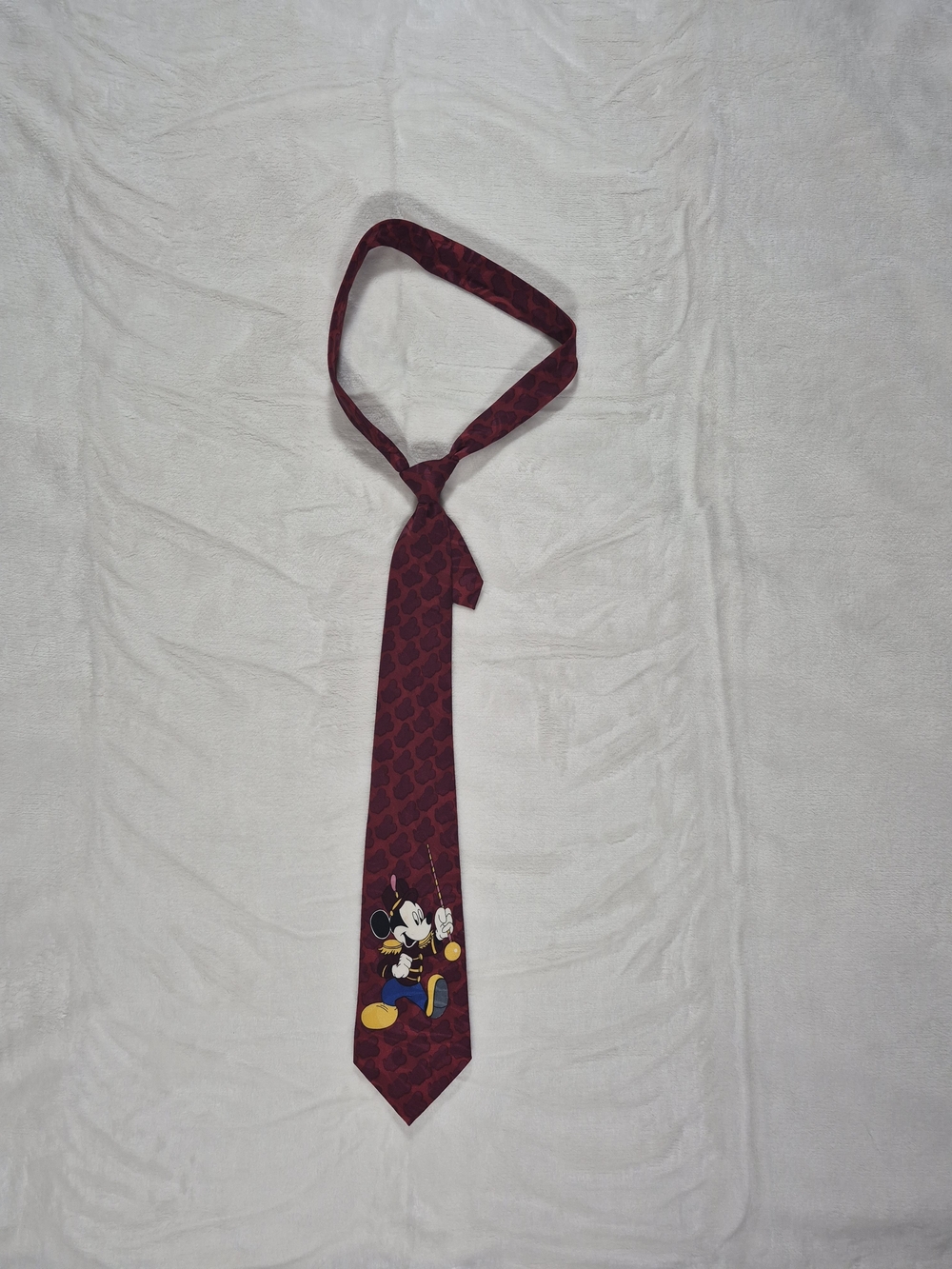 Disney Men’s Maroon Mickey Mouse Tie